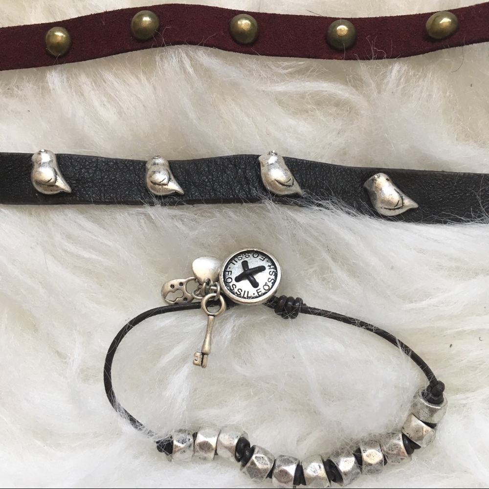 ✨LAST CHANCE BEFORE DONATING✨ Fossil Bracelet Set